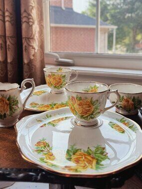 Royal Albert Tea Rose Yellow Cup & Plate Set